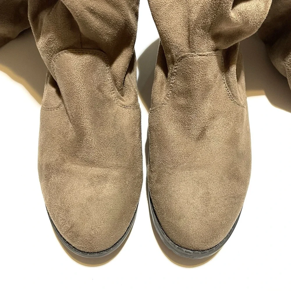 Forever Suede Knee High Boots‎ with Ties 23